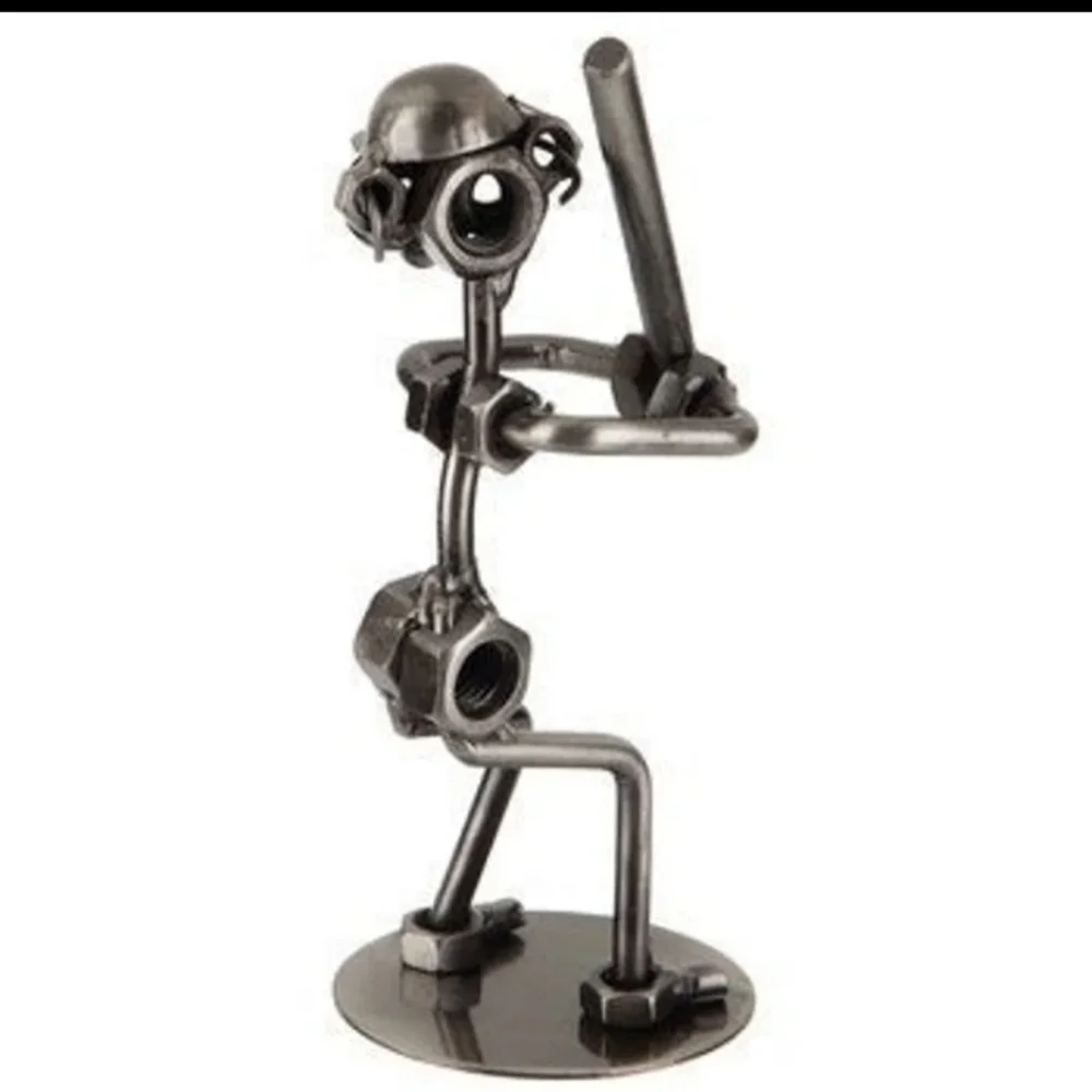 Nuts & Bolts Metal Baseball Player 6 1/2